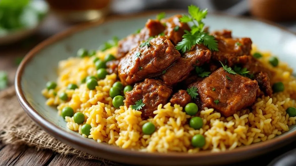 Garnished with fresh herbs